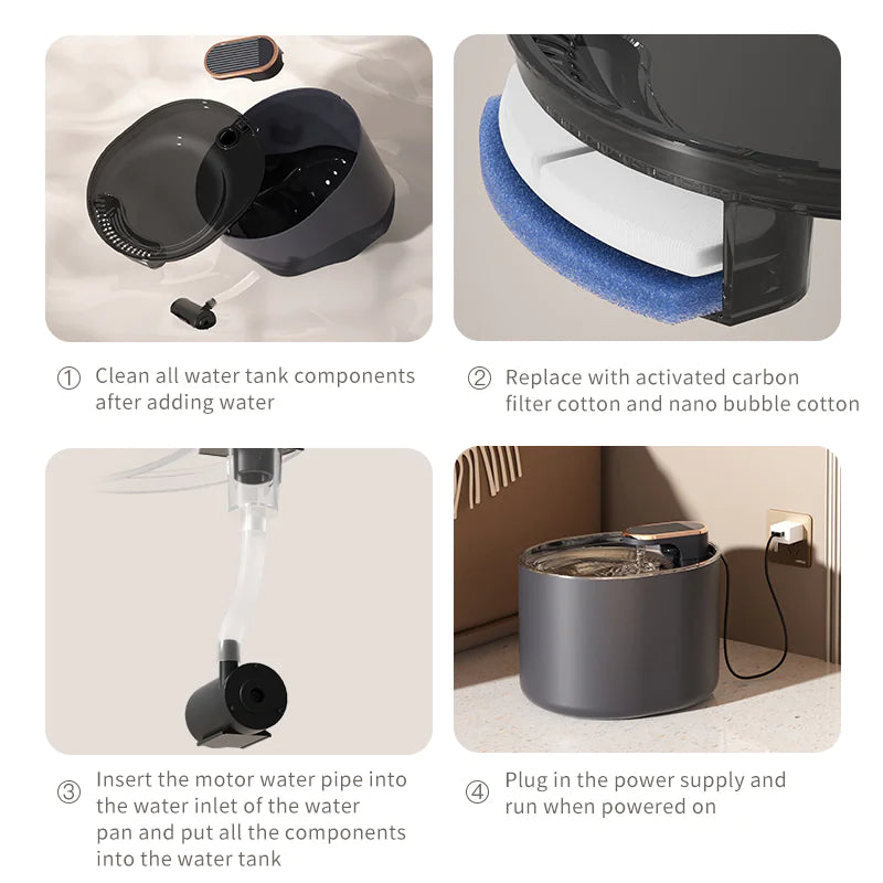 QuietFlow Pet Water Dispenser